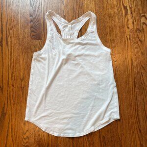 Lululemon White Racerback Tank Top, Size 4 (never worn)